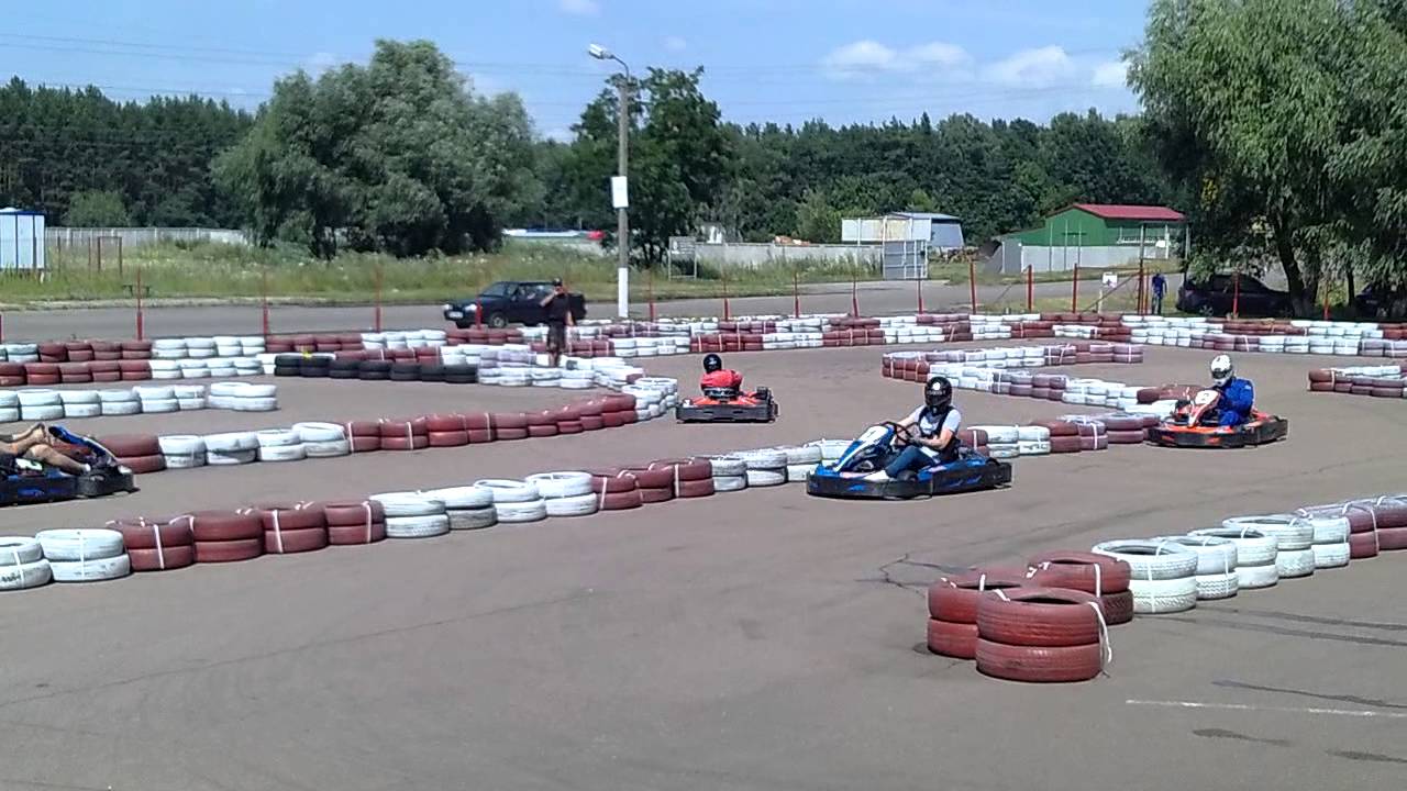 Karting. Fun kart fight-5. Semi final.