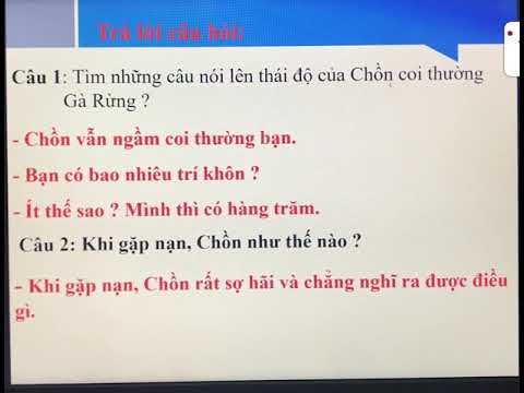 TUẦN 22 - LỚP 2 - TẬP ĐỌC BÀI MỘT TRÍ KHÔN HƠN TRĂM TRÍ KHÔN