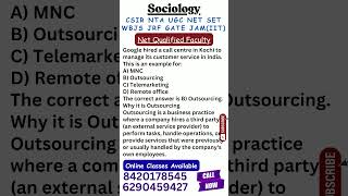 UGC NET Sociology I Net Qualified Faculty I Online Class Available #shorts #ytshorts #reels #viral