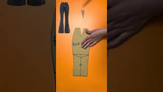 Flared Pants Pattern Making #fashion #sewing #pants #making