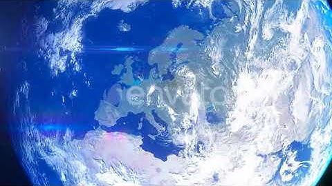 Realistic Earth Zoom Europe Germany | Motion Graphics - Envato elements