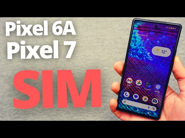 Google Pixel 6a　nanoSIM How To Insert SIM Card Into Your Google Pixel 6a - YouTube