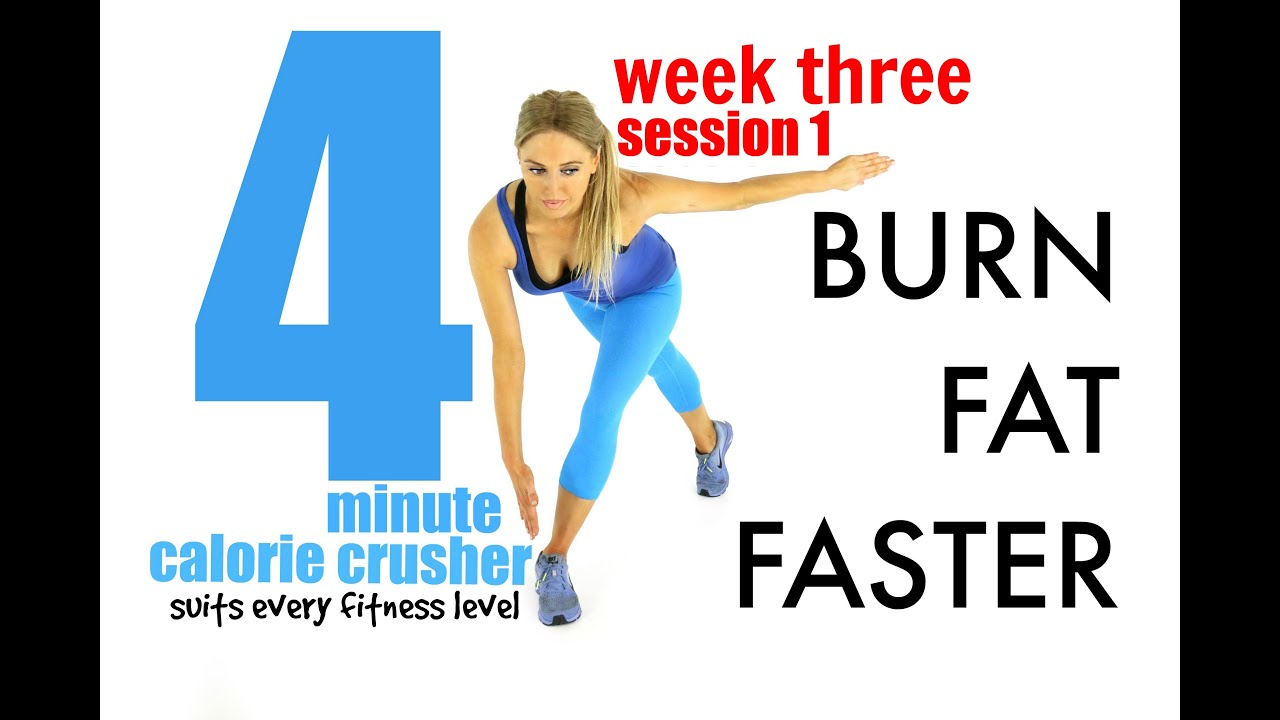 toning workout for women BURN FAT FASTER - 4 Minute Calorie Crusher, suits every fitness level and easy to follow