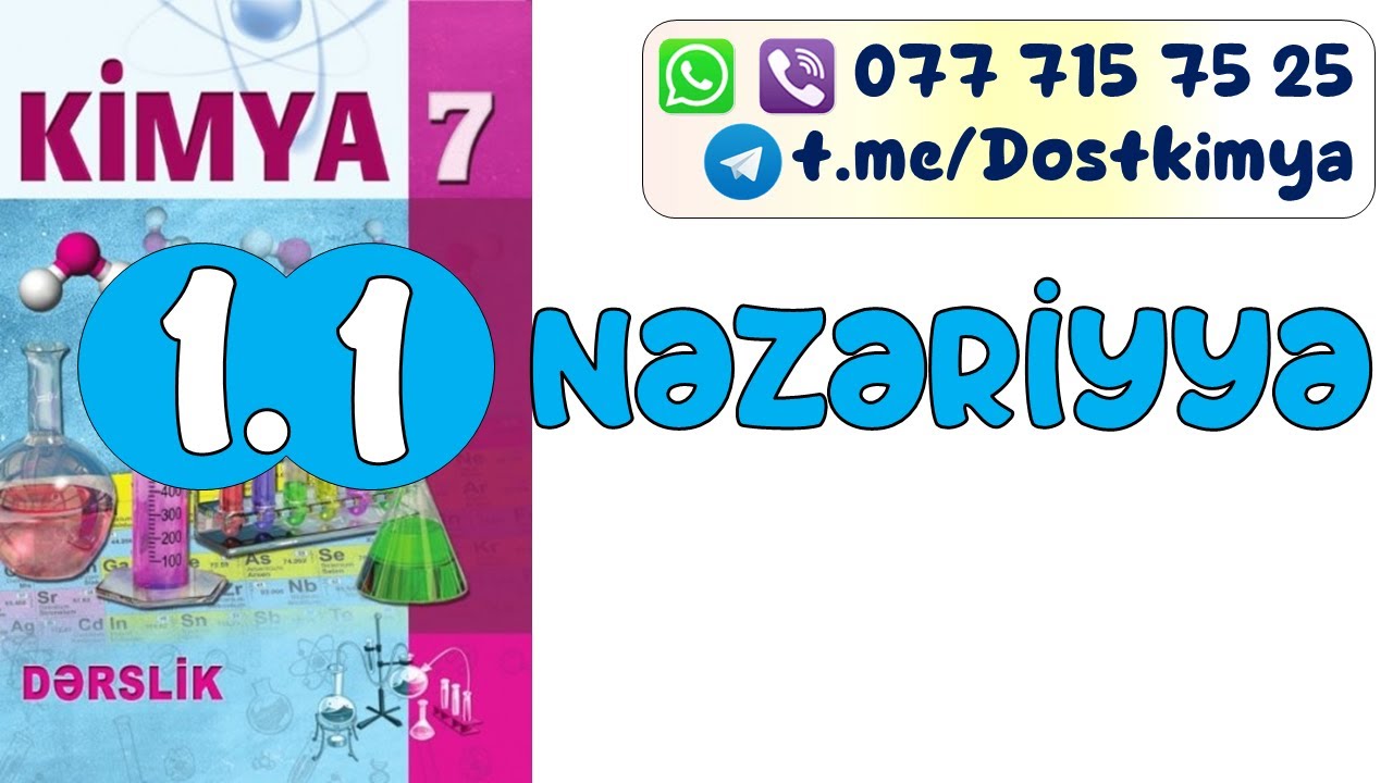 Kimya 7. 1.1.