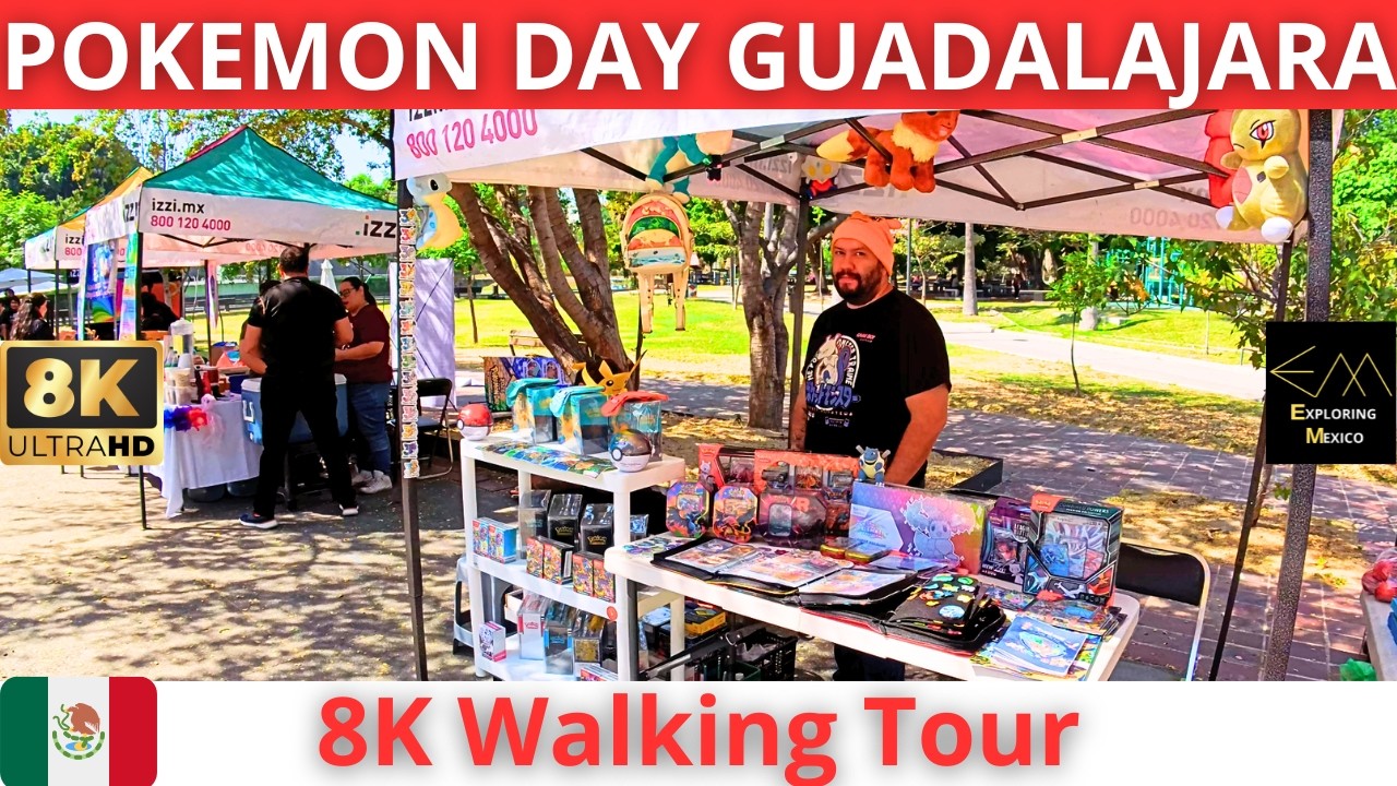 Caminando en GUADALAJARA por EL PARQUE ALCALDE en EL POKEMON DAY 2026 en 8K 🇲🇽