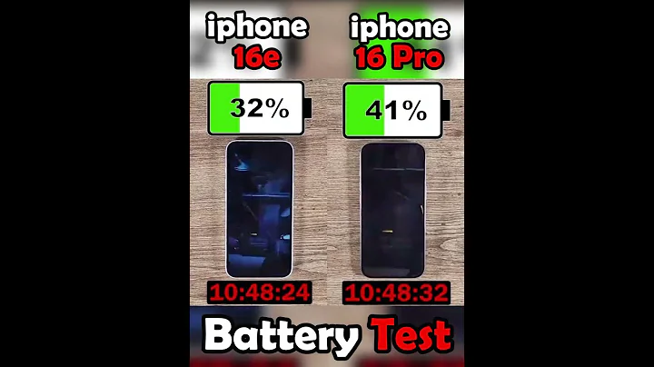 Iphone 16e vs iphone 16 Pro battery test!💀
