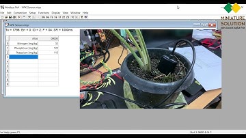 เซนเซอร์วัดสารอาหารดิน  NPK ไนโตรเจน ฟอสฟอรัส โพเตสเซียม สื่อสาร RS485 ใช้ Modbus pull ในการอ่านค่า