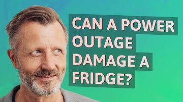 Can a power outage damage a fridge?