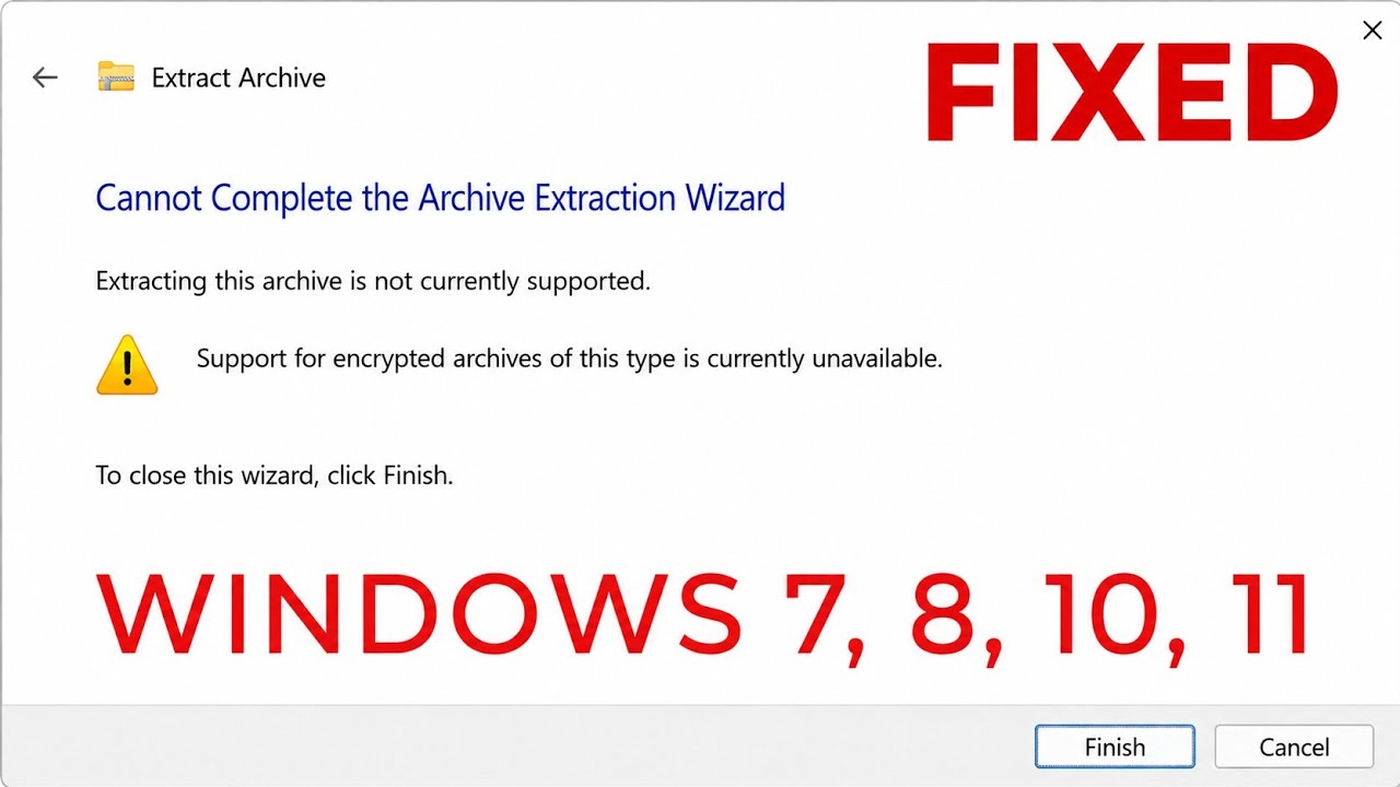 Compressed Zipped Folder Is Invalid Error Fixed 2026 | Fix Cannot