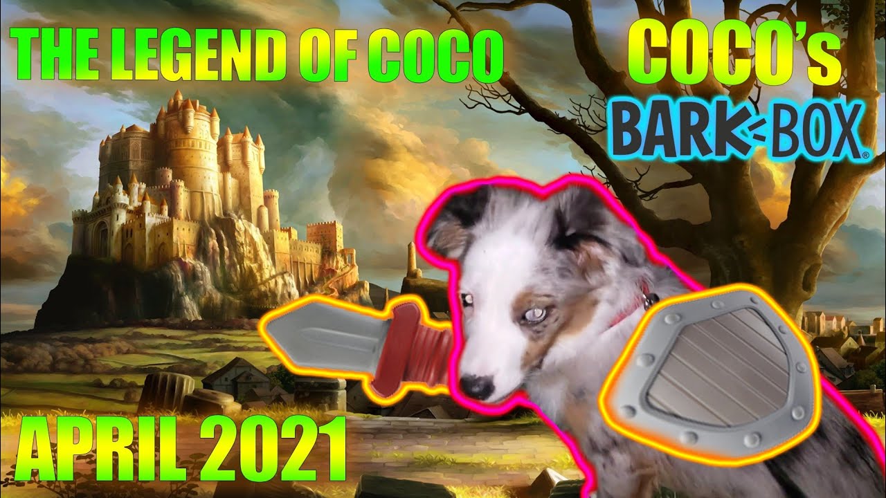 Knights of Growmore - Barkbox Super Chewer Unboxing with Coco - April 2021 BarkBox