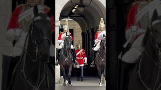 Here comes the King’s life Guard #kingsguard #horse #tourist #london #history #ytshorts #viralvideo