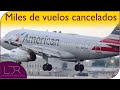 Continúa el caos en aeropuertos de Estados Unidos por cancelaciones de vuelos.