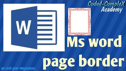 How to Add a Page Border to Your Document | Easy MS Word Tutorial #msword #msofficeword #computer
