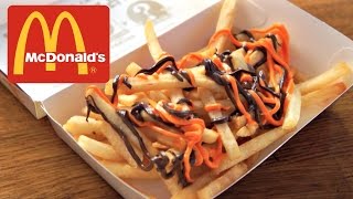 McDonald's Japan Halloween Choco Potato  chocolate drizzled french fries