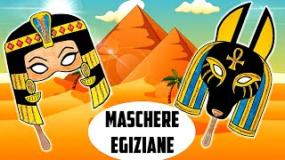 👑🐺 MASCHERE EGIZIE di CARNEVALE 🎉 Maschere di Anubi e Cleopatra, Antico Egitto (Tutorial) 🎭✂