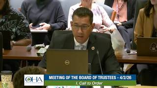 4/2/26 OHA Board of Trustees (BOT) Meeting