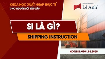 KHÓA HỌC XUẤT NHẬP KHẨU ONLINE | Shipping Instruction (SI) Là Gì? Gồm Những Gì? SI Gửi Cho Ai?