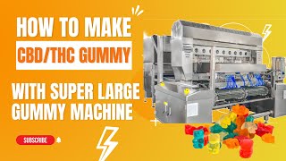 How to Make  CBD THC Vitamin Gummy Jelly Soft Candy Depositor Making Line Machine 600kg/hr screenshot 2