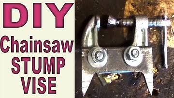 DIY Chainsaw Stump Vise