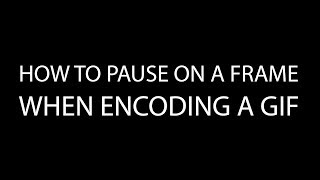 QUICK TIP | Photoshop Animation Timeline: How to pause on a frame while encoding a GIF.