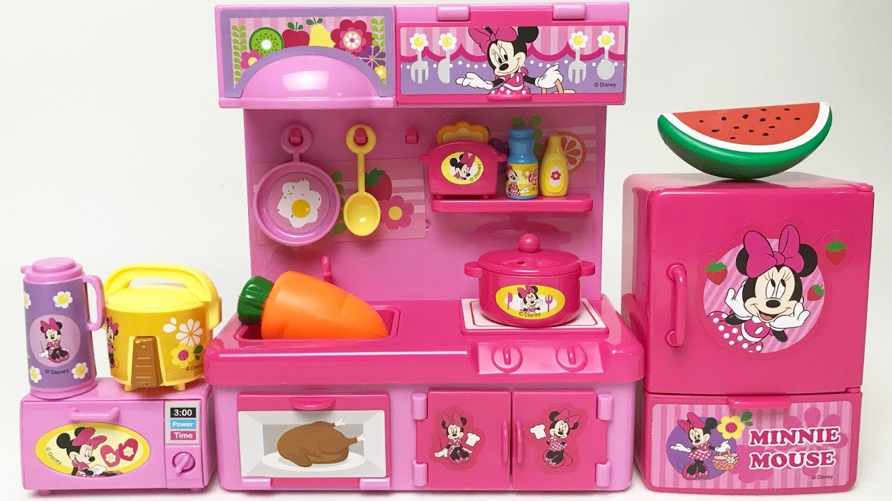 Disney Minnie Mouse Kitchen Set Satisfying with Unboxing Compilation Toys ASMR 