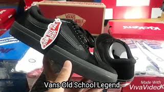 Sepatu Casual Vans Old school Grade Orie premium (warna hitam, maroon dan navy blue)