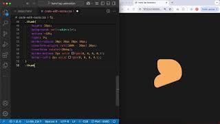 Create Hand Tap Animation in HTML CSS (No JS) ✋ | Beginner Friendly