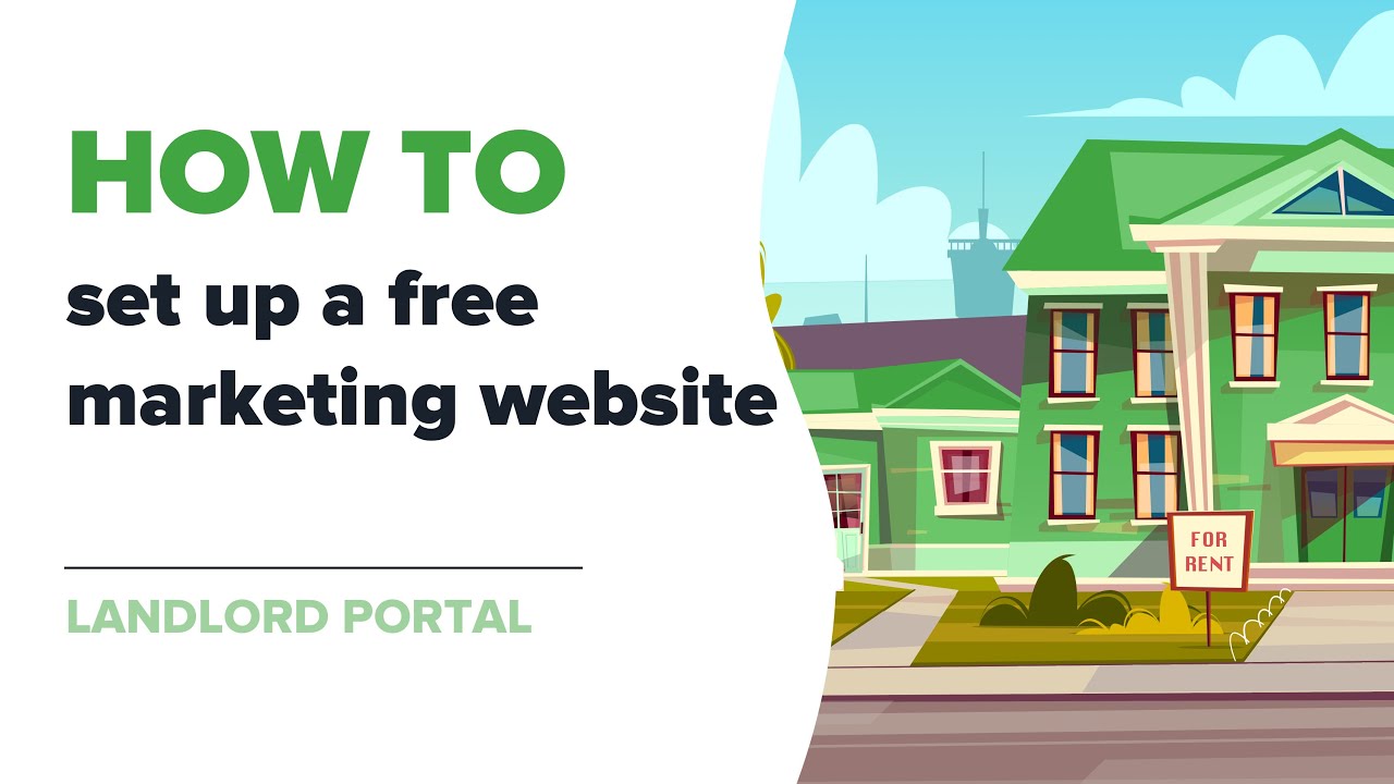 How to set up a free marketing website (Landlord Portal