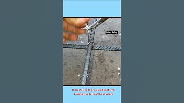 Rebar Tying Method #construction #homeimprovement #rebar #tools #concrete #shorts