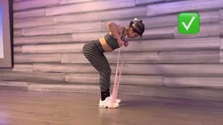 Resistance Band Hip Hinge High Row