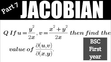 #jacobian #bscmath #calculus #theabhijeetacademy Jacobian related  question in Hindi #7 B.sc Maths