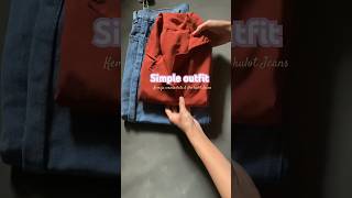 Simple Outfit Pake Kemeja Warna Bata & Hw Kulot Jeans