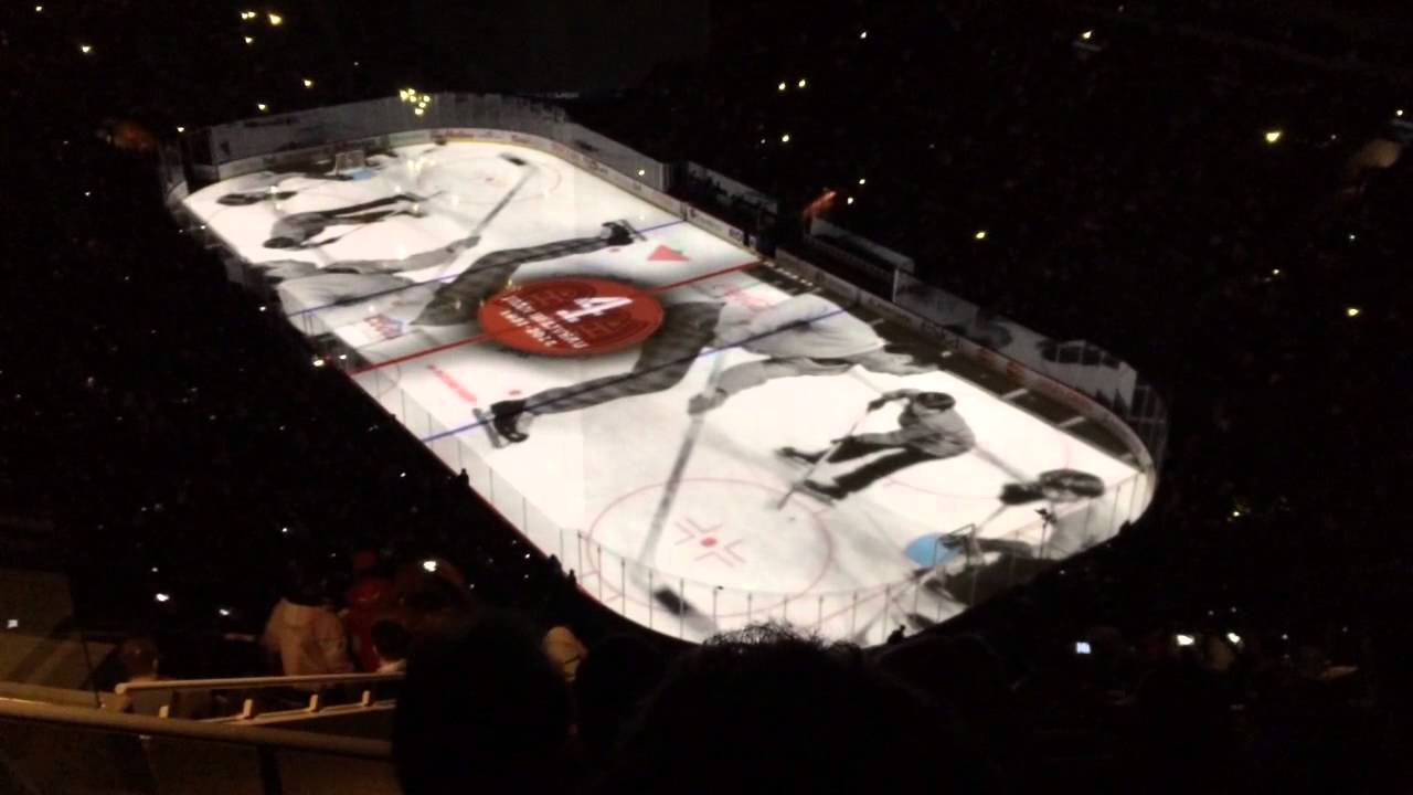Jean Béliveau Pre-Game Ceremony - Montreal Canadiens vs Van