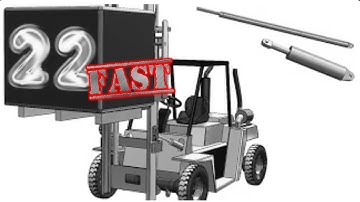 22F- Project 3| Beginner Forklift | SolidWorks  Fast 3D modeling Tutorial: cylin.1, 2 horiz., verti.