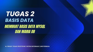Tugas 2 Basis Data MSIM4206 | Membuat Basis Data Mysql dan Maria DB dengan XAMPP