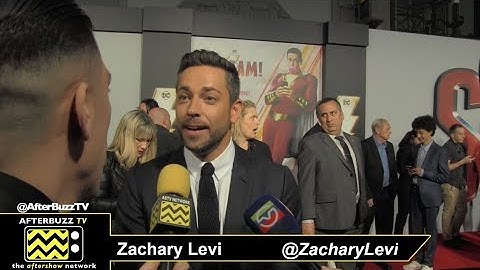 SHAZAM! World Premiere interview with Zachary Levi for Afterbuzz TV