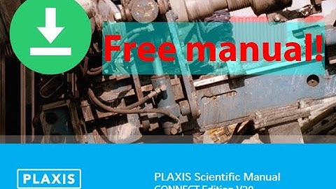 Plaxis manual and tutorial free download