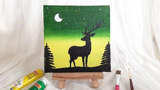 Easy Painting | Canvas Painting | Forest Scenery | #159 |