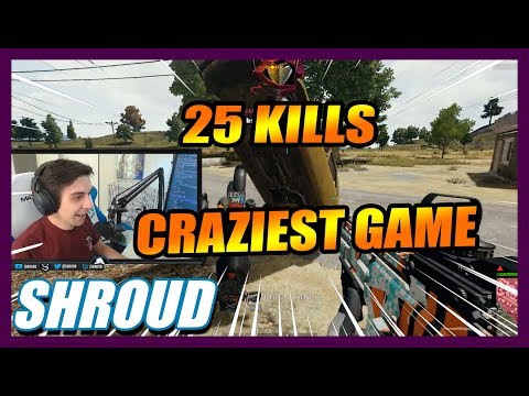 SHROUD CRAZY GAME 25 KILLS SOLO | PUBG | SEPTEMBER 25 , 2018