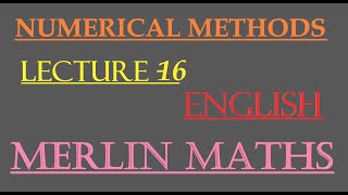 Numerical Methods - Engineering Maths - unit 3- Numerical Differentiation and Integration - English.