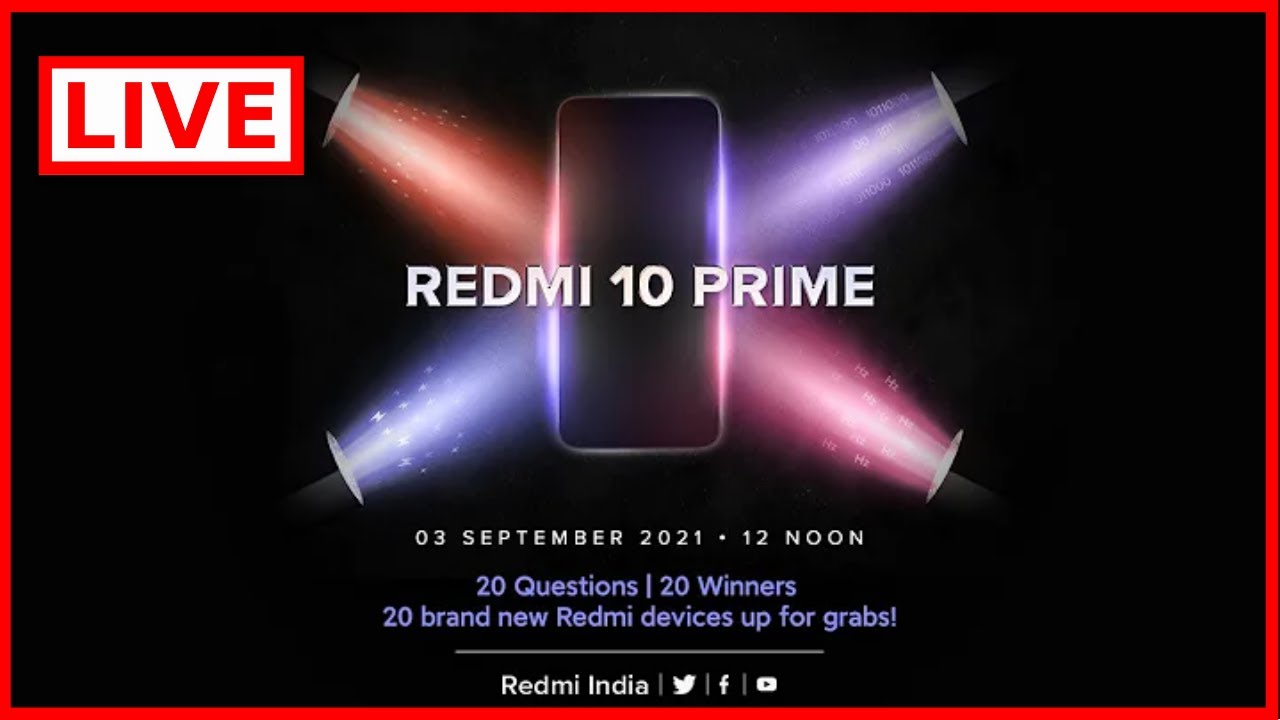 Redmi 10 Prime Live Launch Event