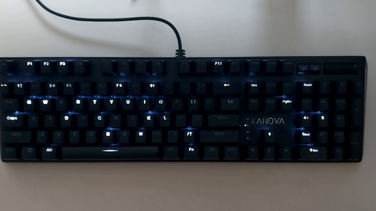 GALAX XANOVA PULSAR 기계식키보드 LED 백라이트 동작장면 1