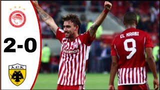 Olympiacos vs AEK Athens Fc (2-0), Andre Horta Goals Results And Extended Highlights-2024. .