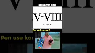 Ranking school grades ☠️ #shorts