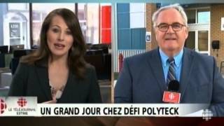 Téléjournal Estrie 2016 05 06 Un grand jour chez Défi Polyteck