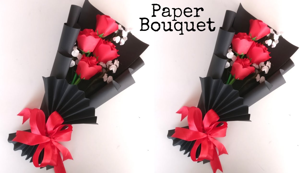 Flower Bouquet Making With Paper, Flower Bouquet Wrapping