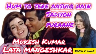 Hum To Tere Aashiq Hai Sadiyon Purane  Mukesh Kumar  Lata Mangeshkar  Hd Song 