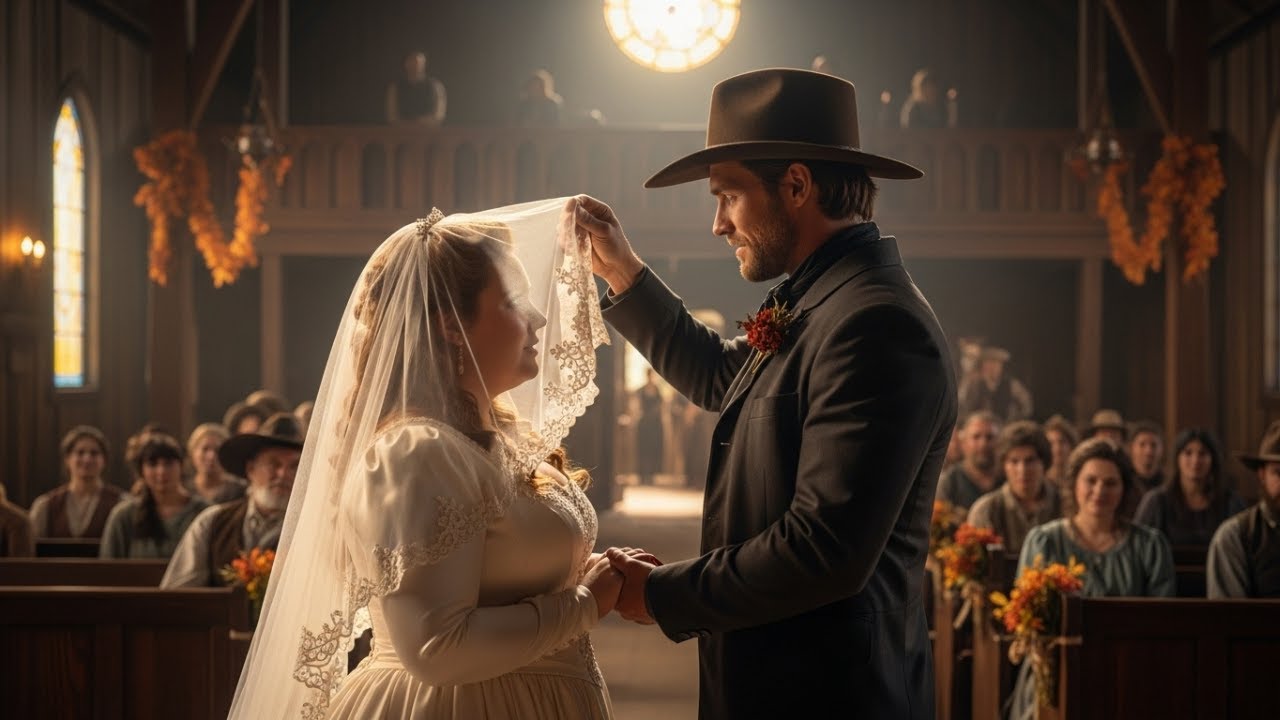 Ella Fue Burlada Como “Demasiado Grande Para Casarse”—El Vaquero Levantó Su Velo y Dijo “Perfecta.”