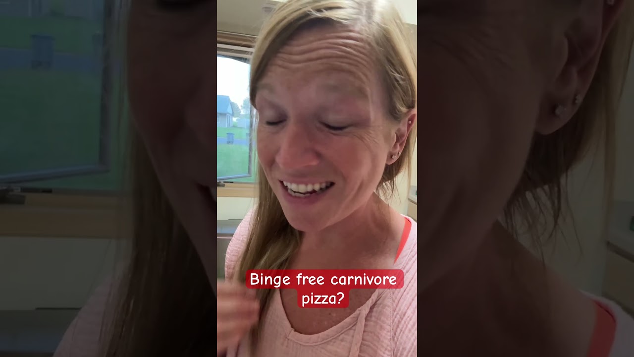 Binge free carnivore pizza - sausage “crust”, mozzarella, pepperoni #carnivorepizza