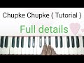 Chupke chupke raat din  tutorial on harmonium  humanity music